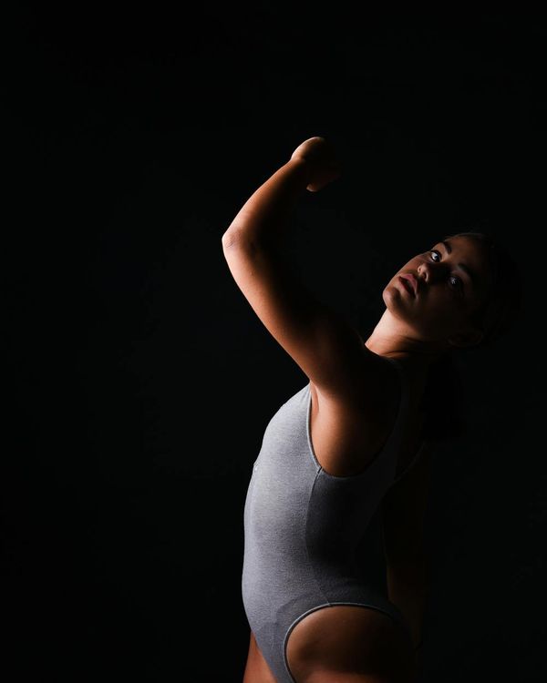 Person looking refreshed and energized after a yoga session.